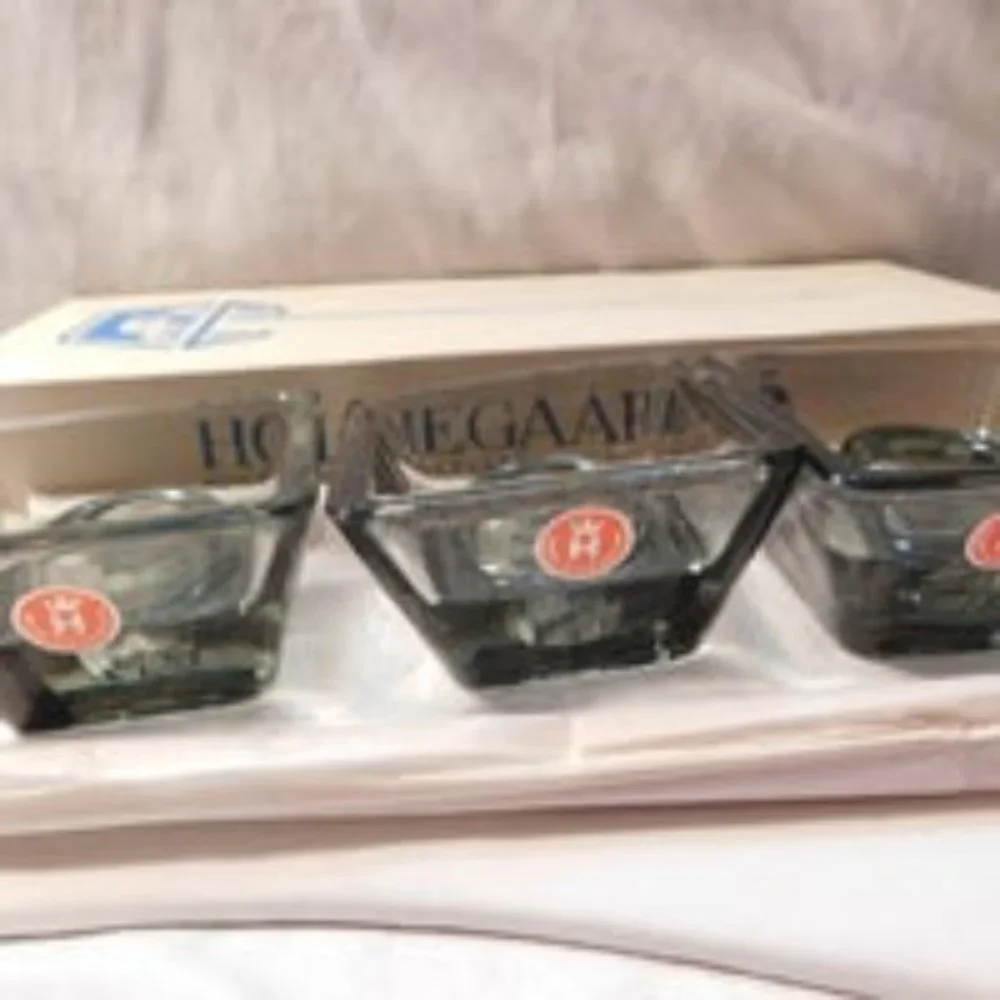 Vintage HOLMEGAARD Glass Candle Holders